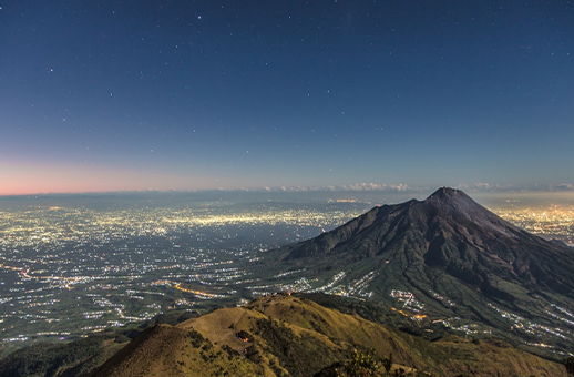 Photograph of a mountain